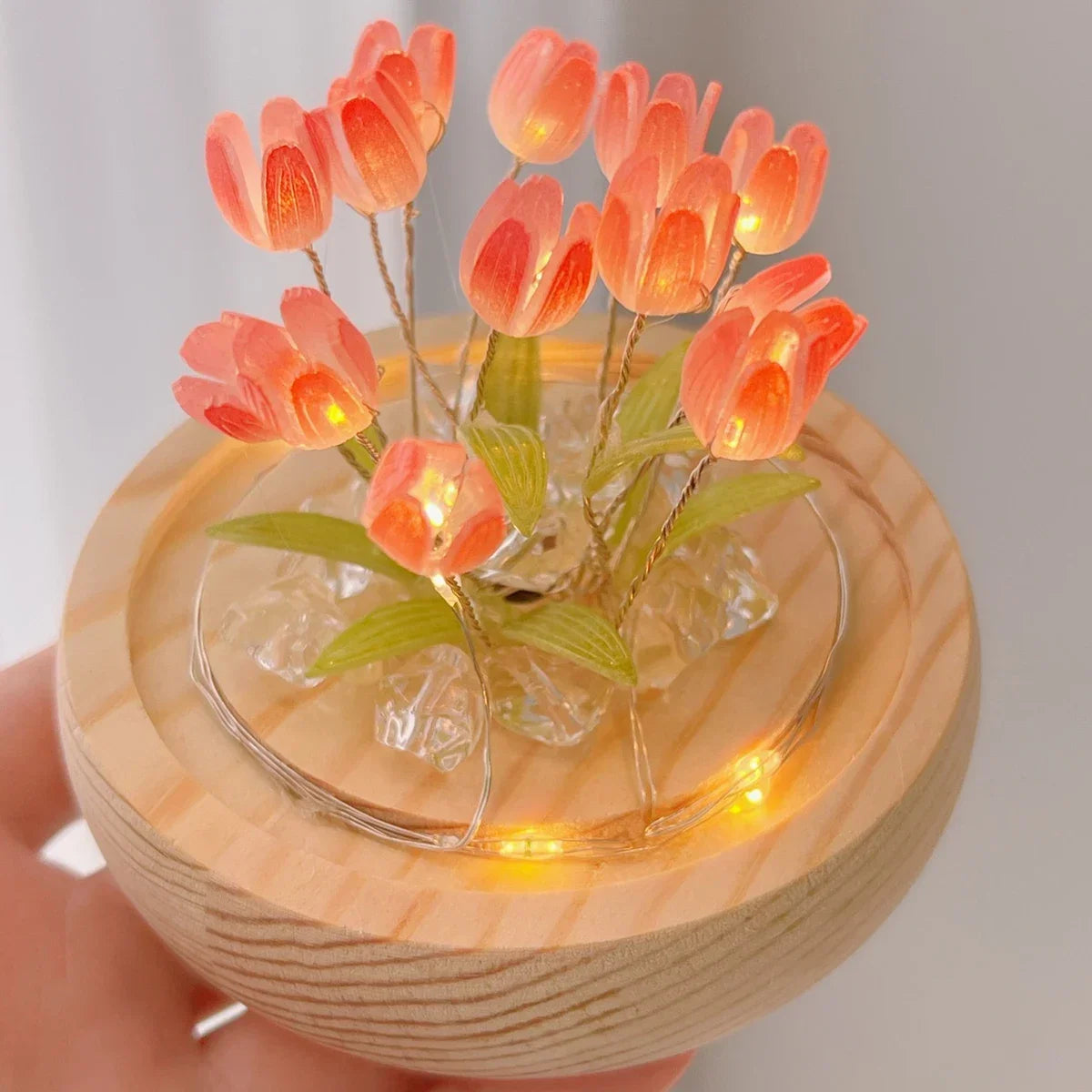 Tulip Glass Dome Light - Lámpara Tulipán en Cúpula de Cristal