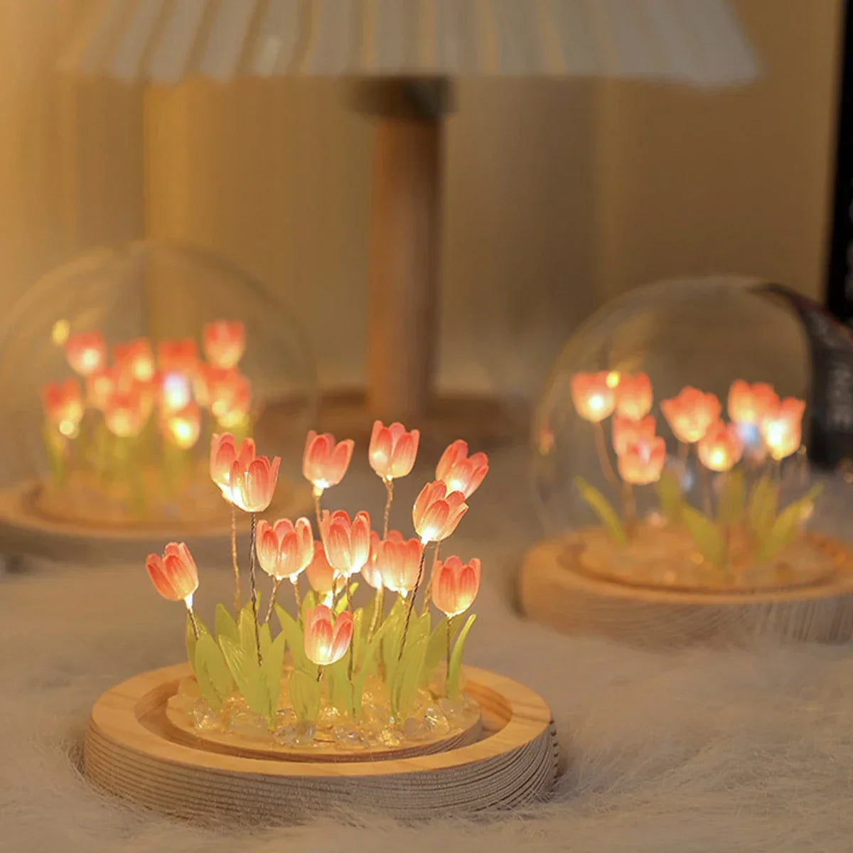 Tulip Glass Dome Light - Lámpara Tulipán en Cúpula de Cristal
