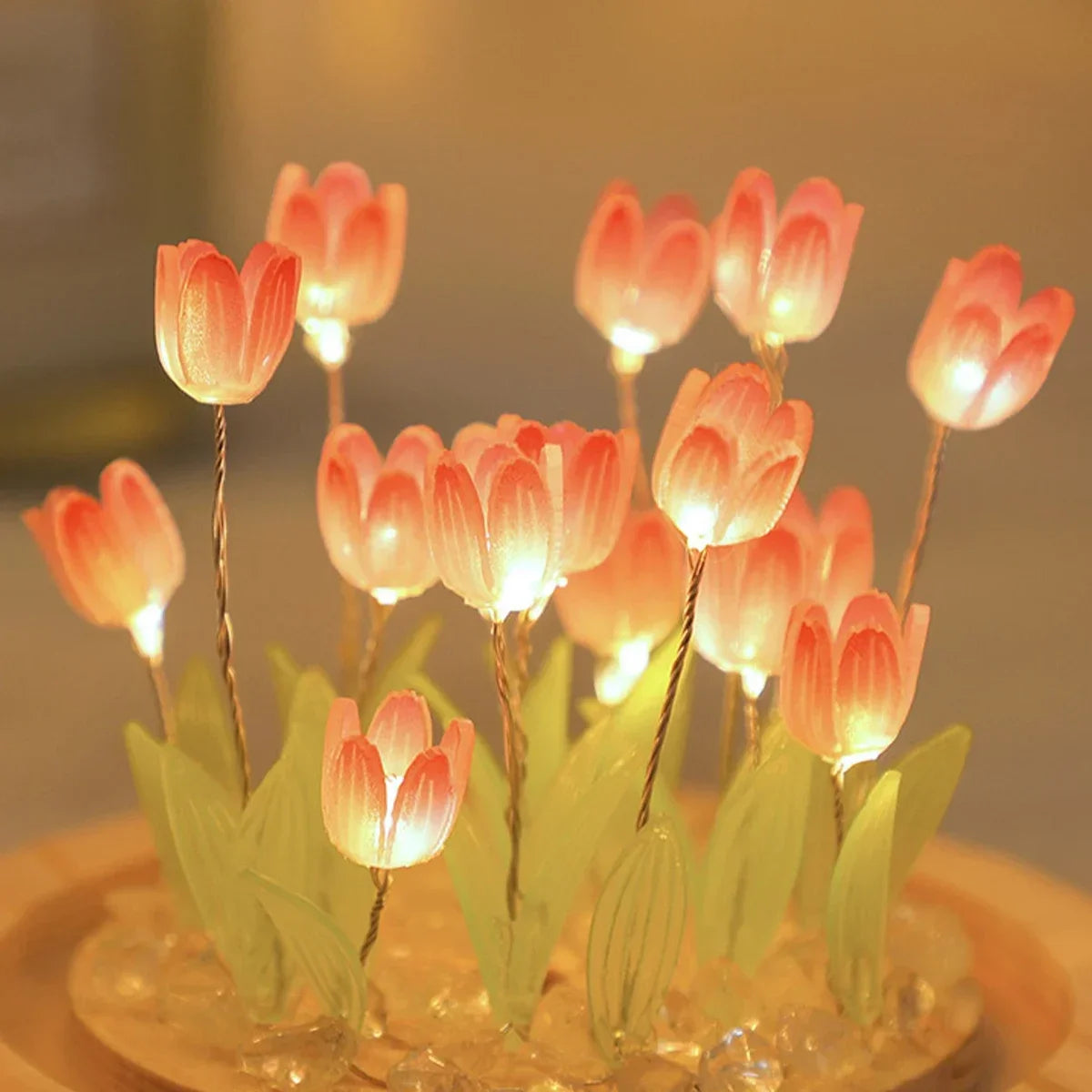 Tulip Glass Dome Light - Lámpara Tulipán en Cúpula de Cristal